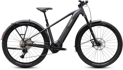 Biciclete - BICICLETA ELECTRICA CUBE REACTION HYBRID RACE 800 FE SLABGREY CHROME 2027 cadru L (20") - roti 29