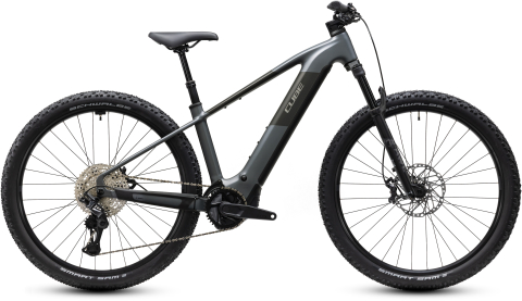 Biciclete - BICICLETA ELECTRICA CUBE REACTION HYBRID RACE 800 SLABGREY CHROME 2027 cadru XL (22") - roti 29
