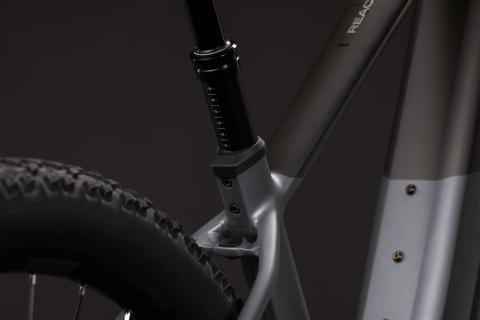 BICICLETA ELECTRICA CUBE REACTION HYBRID RACE 800 SLABGREY CHROME 2027 cadru XXL (23") - roti 29 [3]