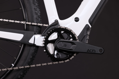 BICICLETA ELECTRICA CUBE REACTION HYBRID RACE 800 SNOW BLACK 2027 cadru L (20") - roti 29 [4]