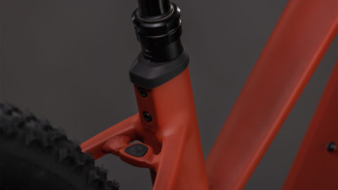 BICICLETA ELECTRICA CUBE REACTION HYBRID RACE 800 TRAPEZE AMBER BLACK 2026 cadru M (18") - roti 29 [4]