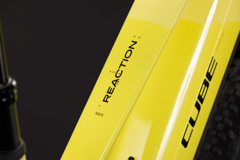 BICICLETA ELECTRICA CUBE REACTION HYBRID RACE 800 TRAPEZE BANANASPLIT BLACK 2027 cadru L (20") - roti 29 [2]