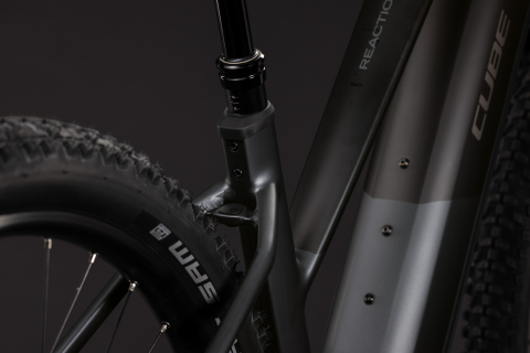 BICICLETA ELECTRICA CUBE REACTION HYBRID RACE 800 TRAPEZE SLABGREY CHROME 2027 cadru M (18") - roti 29 [3]
