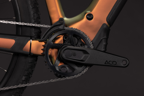BICICLETA ELECTRICA CUBE REACTION HYBRID SLX 800 AUTUMN BLACK 2027 cadru M (18") - roti 29 [4]