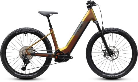 Biciclete - BICICLETA ELECTRICA CUBE REACTION HYBRID SLX 800 EASY ENTRY AUTUMN BLACK 2027 L