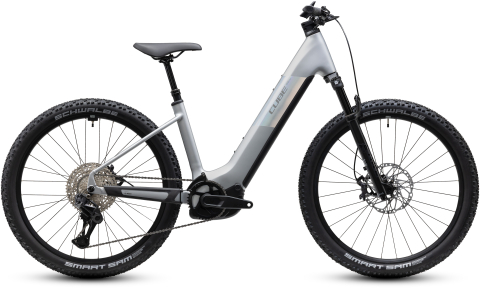 Biciclete - BICICLETA ELECTRICA CUBE REACTION HYBRID SLX 800 EASY ENTRY PLATINUM REFLEX 2027 L