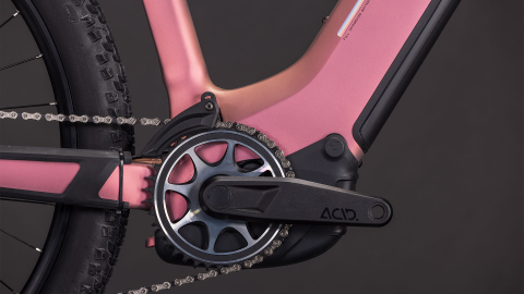 BICICLETA ELECTRICA CUBE REACTION HYBRID SLX 800 EASY ENTRY SHIFTBLUSH ART 2026 cadru S (16") - roti 27.5 [4]