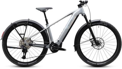 Biciclete - BICICLETA ELECTRICA CUBE REACTION HYBRID SLX 800 FE PLATINUM REFLEX 2027 cadru L (20") - roti 29