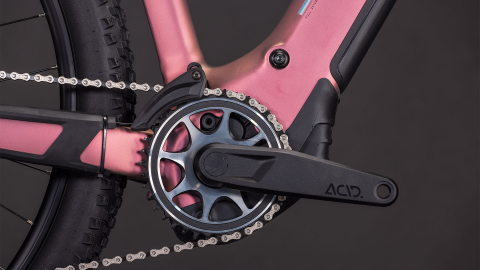BICICLETA ELECTRICA CUBE REACTION HYBRID SLX 800 SHIFTBLUSH ART 2026 cadru S (16") - roti 27.5 [4]