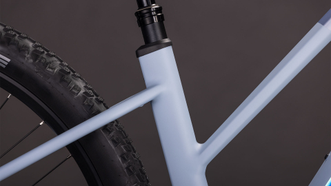 BICICLETA ELECTRICA CUBE REACTION HYBRID SLX 800 TRAPEZE GAUZEGREY ICEBLUE 2026 cadru L (20") - roti 29 [4]