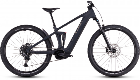 Ciclism - BICICLETA ELECTRICA CUBE STEREO HYBRID ONE22 PRO 600 NIGHT CHROME 2025 cadru S (16") - roti 27.5