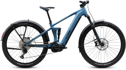 Biciclete - BICICLETA ELECTRICA CUBE STEREO HYBRID ONE22 PRO 800 FE BLUESAPPHIRE BLUE 2027 cadru L (20") - roti 29