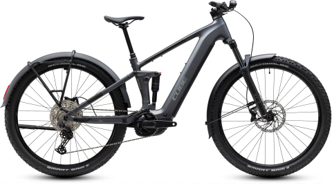 Biciclete - BICICLETA ELECTRICA CUBE STEREO HYBRID ONE22 PRO 800 FE SLABGREY CHROME 2027 cadru L (20") - roti 29