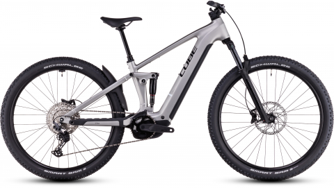 Ciclism - BICICLETA ELECTRICA CUBE STEREO HYBRID ONE22 RACE 800 SILVER BLACK 2025 cadru XL (22") - roti 29