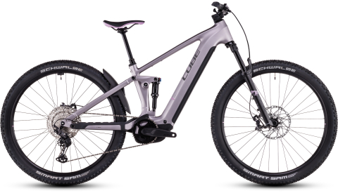 Ciclism - BICICLETA ELECTRICA CUBE STEREO HYBRID ONE22 SLX 800 LILACBREEZE REFLECT 2025 cadru S (16") - roti 27.5
