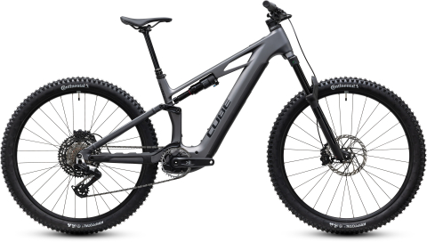 Biciclete - BICICLETA ELECTRICA CUBE STEREO HYBRID ONE44 HPC EXC 800 SLABGREY BLACK 2027 cadru M (18") - roti 29