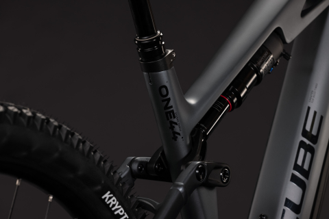BICICLETA ELECTRICA CUBE STEREO HYBRID ONE44 HPC EXC 800 SLABGREY BLACK 2027 cadru S (16") - roti 27.5 [2]