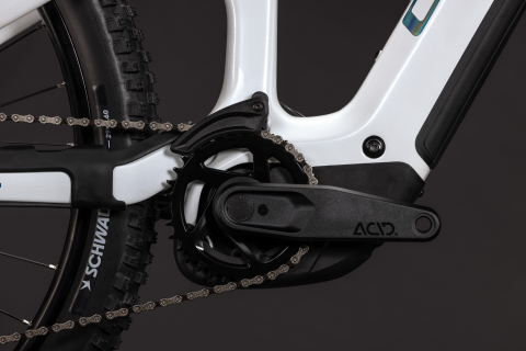 BICICLETA ELECTRICA CUBE STEREO HYBRID ONE44 HPC PRO 800 METALLICWHITE BLUE 2027 cadru M (18") - roti 29 [4]