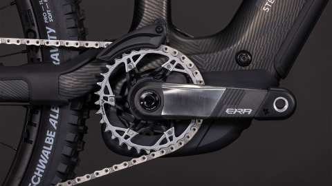 BICICLETA ELECTRICA CUBE STEREO HYBRID ONE44 HPC SLT 800 CARBONGRID CHROME 2026 cadru M (18") - roti 29 [4]