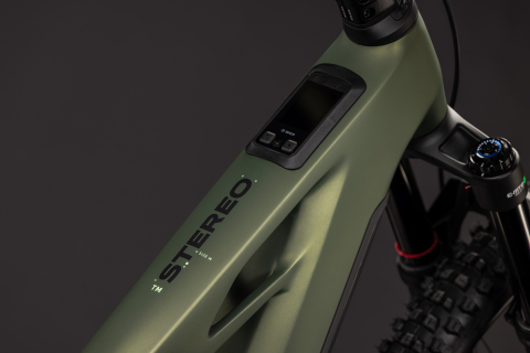 BICICLETA ELECTRICA CUBE STEREO HYBRID ONE44 HPC TM 800 REEDGREEN GILLS 2027 cadru M (18") - roti 29 [4]