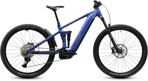 Biciclete - BICICLETA ELECTRICA CUBE STEREO HYBRID ONE44 PRO 800 BLUEIRIS PURPLE 2027 cadru L (20") - roti 29