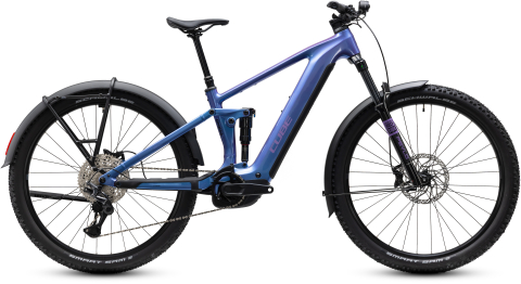 Biciclete - BICICLETA ELECTRICA CUBE STEREO HYBRID ONE44 PRO 800 FE BLUEIRIS PURPLE 2027 cadru L (20") - roti 29
