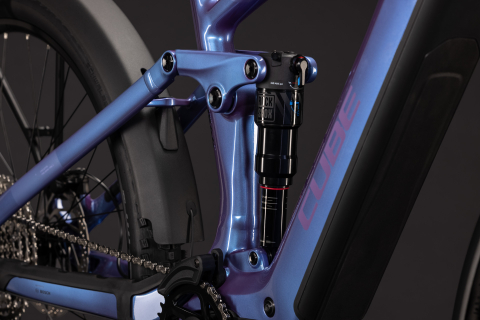 BICICLETA ELECTRICA CUBE STEREO HYBRID ONE44 PRO 800 FE BLUEIRIS PURPLE 2027 cadru XL (22") - roti 29 [4]