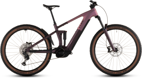 Ciclism - BICICLETA ELECTRICA CUBE STEREO HYBRID ONE44 PRO 800 SHIFTBLUSH RAISIN 2026 cadru S (16") - roti 27.5