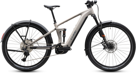 Biciclete - BICICLETA ELECTRICA CUBE STEREO HYBRID ONE44 SLX 800 FE OATGREY GREY 2027 cadru S (16") - roti 27.5
