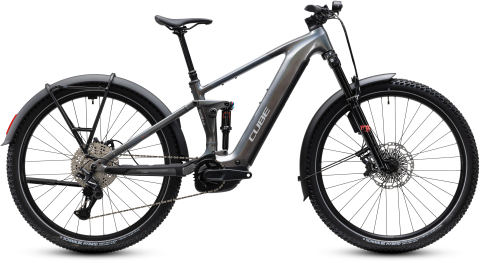 Biciclete - BICICLETA ELECTRICA CUBE STEREO HYBRID ONE44 SLX 800 FE PRISMASILVER GREY 2027 cadru S (16") - roti 27.5