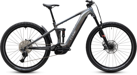 Biciclete - BICICLETA ELECTRICA CUBE STEREO HYBRID ONE44 SLX 800 PRISMASILVER GREY 2027 cadru XL (22") - roti 29