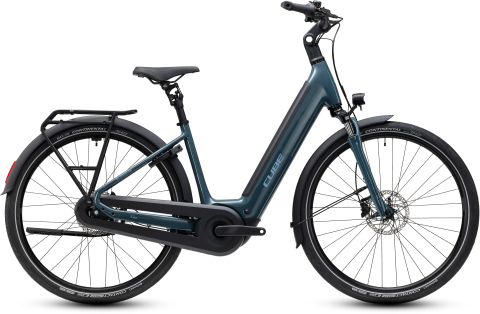 Ciclism - BICICLETA ELECTRICA CUBE SUPREME HYBRID COMFORT ONE 600 EASY ENTRY STORM REFLEX 2027 cadru 58cm - roti 28