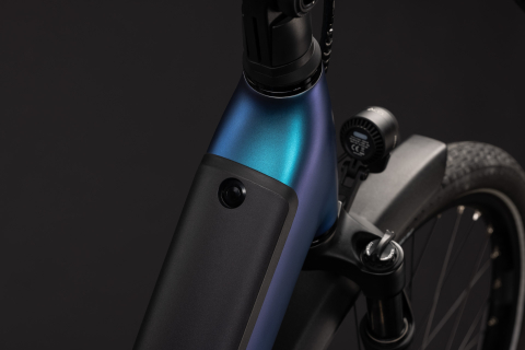 BICICLETA ELECTRICA CUBE SUPREME HYBRID DELUXE PRO 600 EASY ENTRY NEBULA BLUE 2027 cadru 42cm - roti 26 [1]