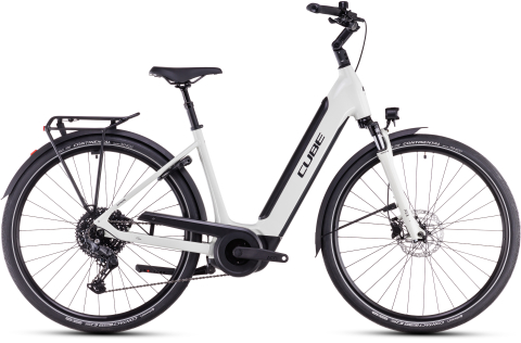 Biciclete - BICICLETA ELECTRICA CUBE SUPREME HYBRID ONE 500 EASY ENTRY DESERTSTONE BLACK 2025 cadru 46cm - roti 28"
