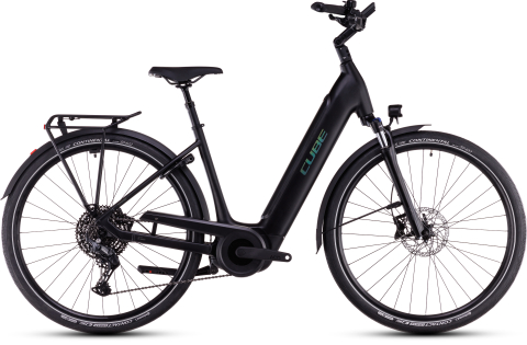 Biciclete - BICICLETA ELECTRICA CUBE SUPREME HYBRID PRO 625 EASY ENTRY BLACK SPECTRAL 2025 cadru 42cm - roti 26"