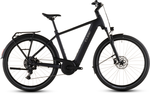 Ciclism - BICICLETA ELECTRICA CUBE TOURING HYBRID ONE 600 COAL CHROME 2026 50 cm