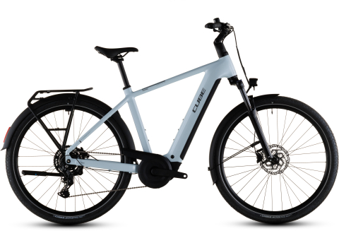 Ciclism - BICICLETA ELECTRICA CUBE TOURING HYBRID ONE 600 GLACIER REFLEX 2026 58 cm