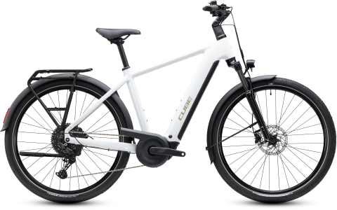 Biciclete - BICICLETA ELECTRICA CUBE TOURING HYBRID ONE 600 METALLICWHITE CHROME 2027 62 cm