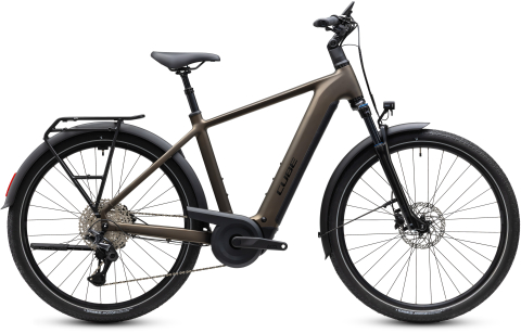 Biciclete - BICICLETA ELECTRICA CUBE TOURING HYBRID PRO 800 METALLICUMBRA BLACK 2027 58 cm
