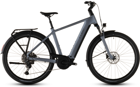 Ciclism - BICICLETA ELECTRICA CUBE TOURING HYBRID PRO 800 PEARLGREY GREY 2026 62 cm