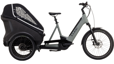 Biciclete - BICICLETA ELECTRICA CUBE TRIKE FAMILY HYBRID 1500 SWAMPGREY REFLEX 2025 One Size