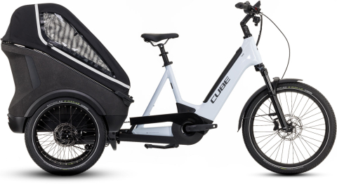 Biciclete - BICICLETA ELECTRICA CUBE TRIKE HYBRID FAMILY 750 FLASHWHITE REFLEX 24/20INCH One Size