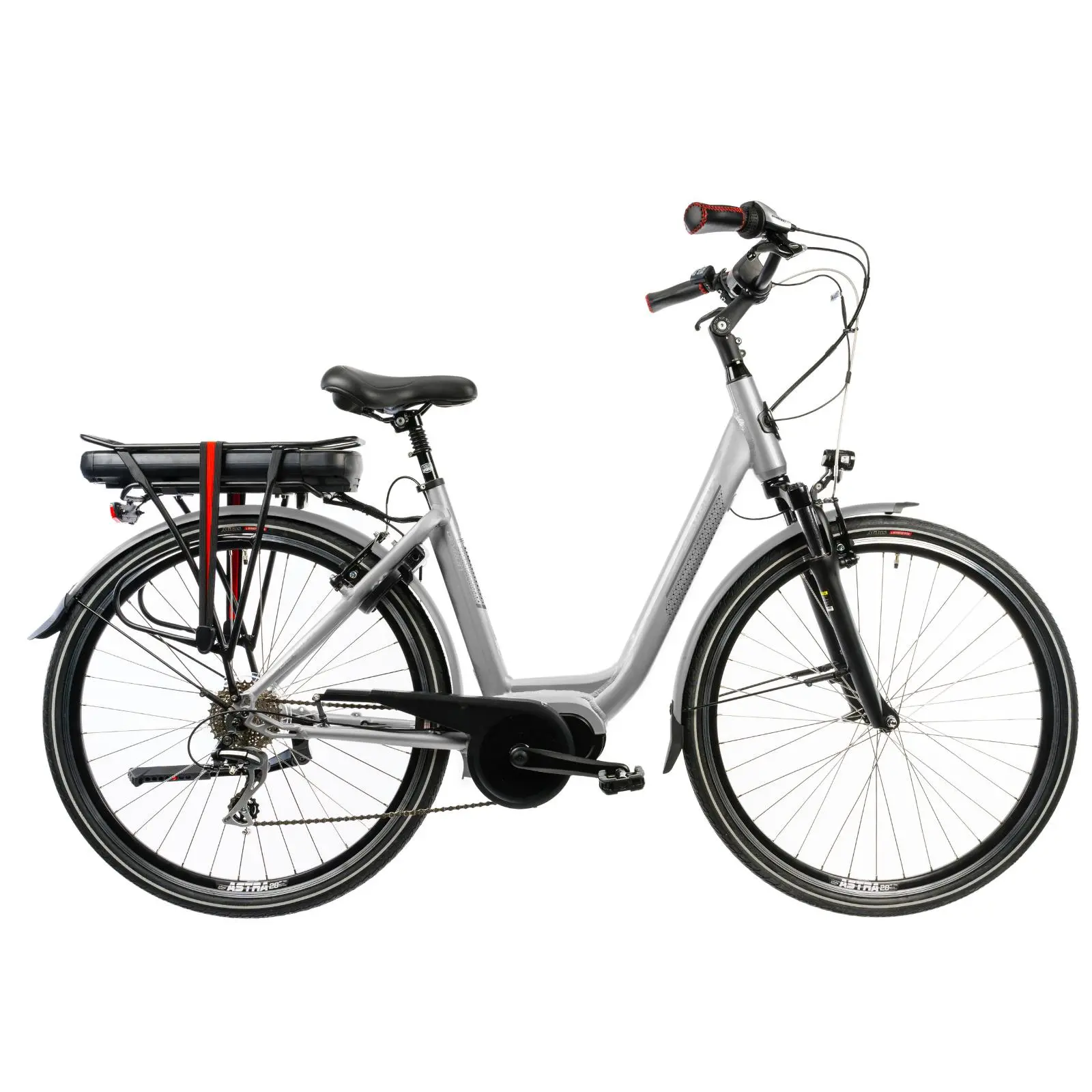 Biciclete - Bicicleta Electrica Devron 28414 - 28 Inch, 460mm, Bej
