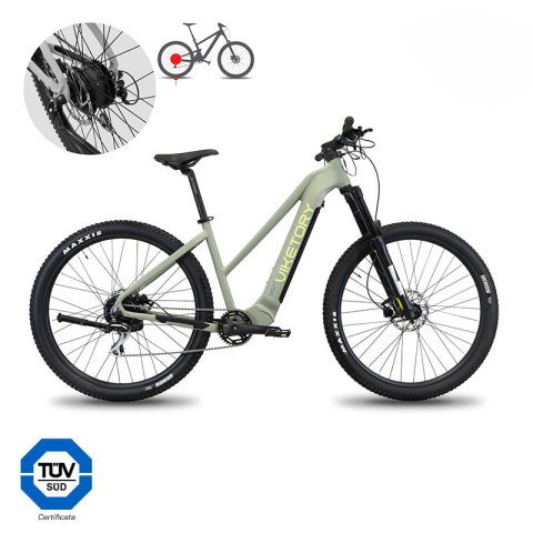 Biciclete electrice - BICICLETA ELECTRICA MTB VIKETORY ZEPHIR MILITARY GREEN
