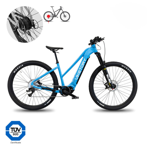 Biciclete electrice - BICICLETA ELECTRICA MTB VIKETORY ZEPHIR SKY BLUE