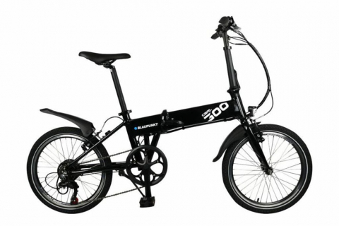 Ciclism - Bicicleta Electrica Pliabila Blaupunkt Carl 300 20101 - 20 Inch, Negru