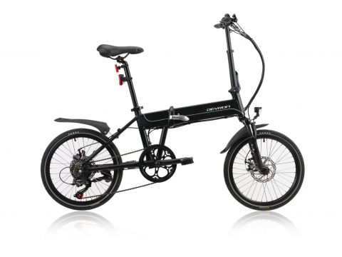 Biciclete electrice - Bicicleta Electrica Pliabila Devron 20201 - 20 inch, S, Negru