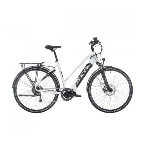 Ciclism - Bicicleta electrica Sprint E-Trekking Faster Plus Lady 28 Alb Lucios - 533mm