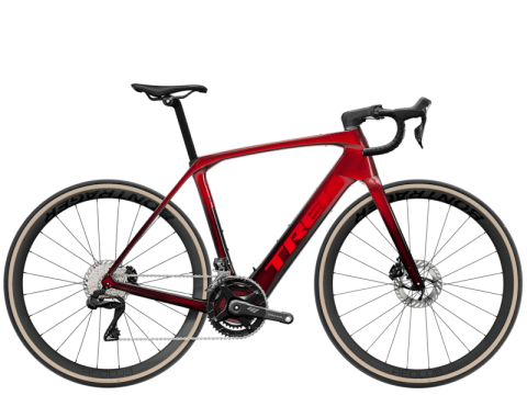 Biciclete - Bicicleta electrica Trek Domane+ SLR 7 50 Metallic Red Smoke/Red Carbon Smoke 54 cm