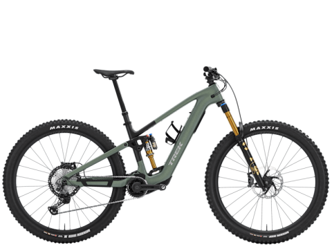 Biciclete - Bicicleta electrica Trek FUEL+ EX 9.8 XT EU Lichen Green/Keswick Green Splatter XL